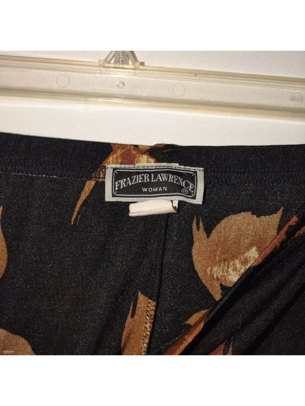 Frazier Lawrence Woman Floral Maxi Skirt -Black & Brown -Size L